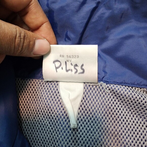 Vintage Nike Anorak Windbreaker Jacket Men's Size XL Blue Grey Athletic 80s - Picture 6 of 16